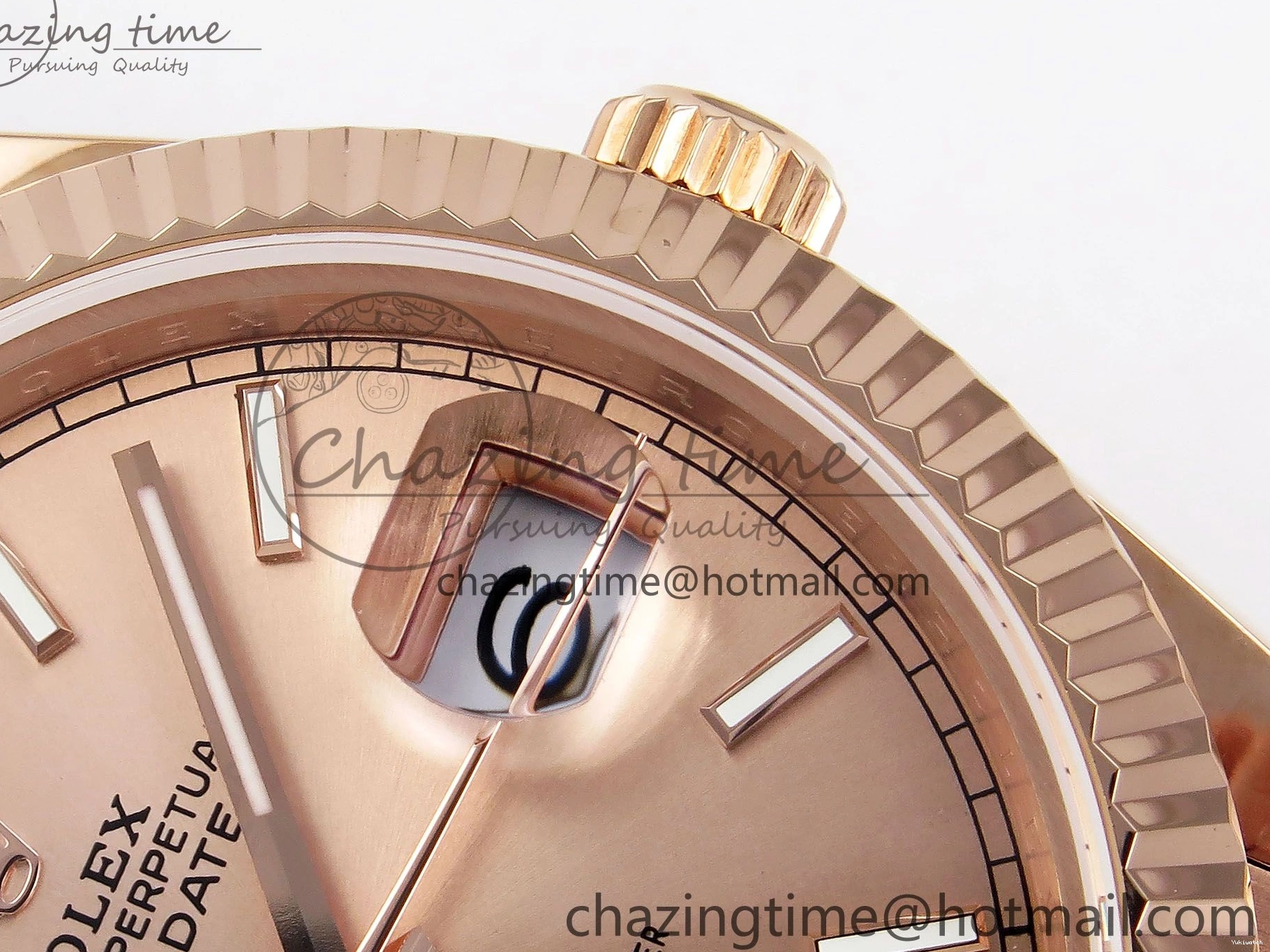 President Date JDF Stick Dial on V3 Steel 904L Bracelet Weight) RG Day (Gain 40 RG VR3255 0116